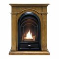 Procom Dual Fuel Ventless Gas Fireplace System With Corner Combo Mantel PCS150T-A-TA